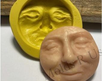 Moon Face flexible silicone mold