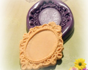 Large Victorian frame / setting 34 x 24 flexible silicone mold / mould