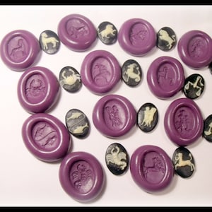 VENDA... ERA... 34,99 ..Agora... 24,00 Signos do Zodíaco Cameo Conjunto completo - molde de silicone flexível