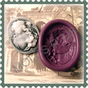 unieke cameo jonge meisje 40 x 30 flexibele siliconen mal / mould