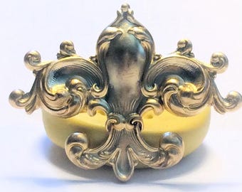 Large Ornate Fleur De Lis silicone rubber mold