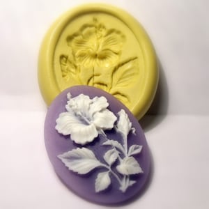 Cameo bloem mallen - flexibele siliconen push schimmel / ambacht / dessert / mini voedsel / zeep schimmel / hars/sieraden en meer...
