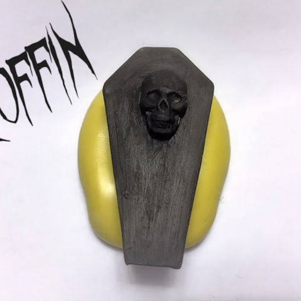 Coffin mold- flexible silicone push mold / craft/ dessert/ mini food / soap mold/ resin/jewelry and more...