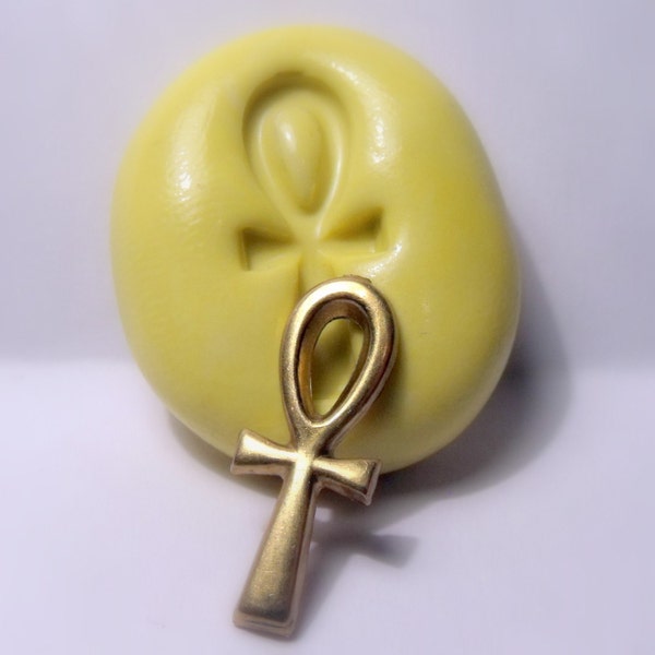 Miniature egypt ankh egyptian mold - flexible silicone push mold / craft/ dessert/ mini food / resin/jewelry and more.