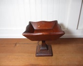 Vintage Wooden Compote, Home Decor VT014