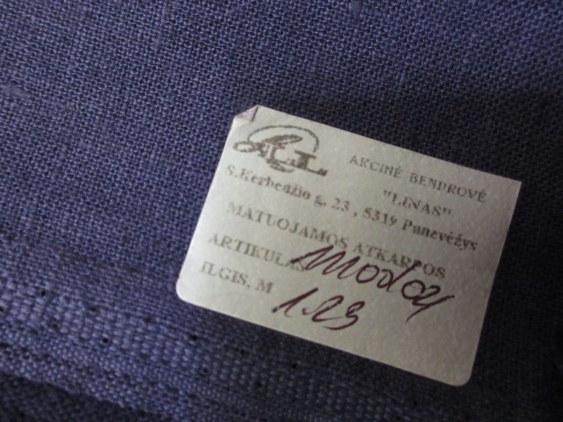 Dark Purple Lithuania Linen Fabric Yardage 1 Yard 10 Inches SP010