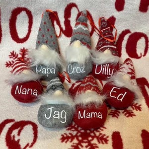 Personalisierte Weihnachtszwergverzierung