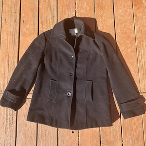ジャケット・アウター 00s kolor wool Pea coat y2k 90s Y2k Pea Coat - Etsy