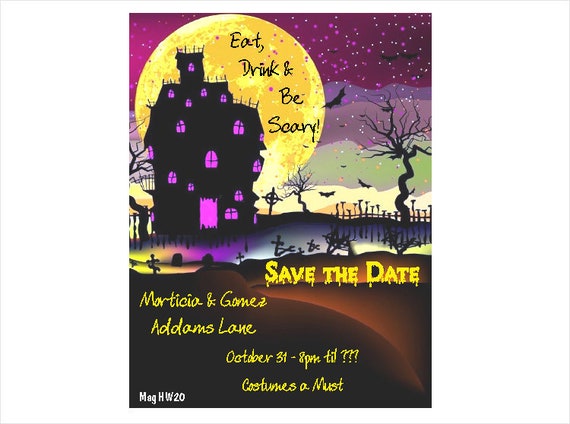 save the date halloween