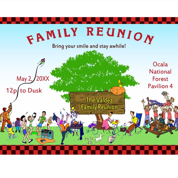 A Sweet Family Reunion Save the Date Magnets Sold in Qty of 24