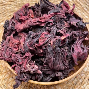 Organic Dried Hibiscus Flowers: Caffeine-Free Herbal Tea, Akyaka Turkey