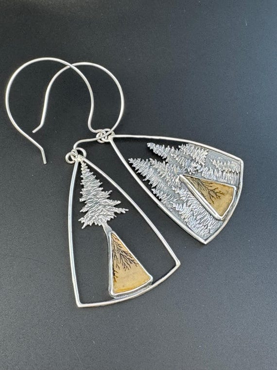 Forest for the tree earrings