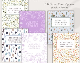 Six McGuffey Companion Notebook Covers (Front + Back)