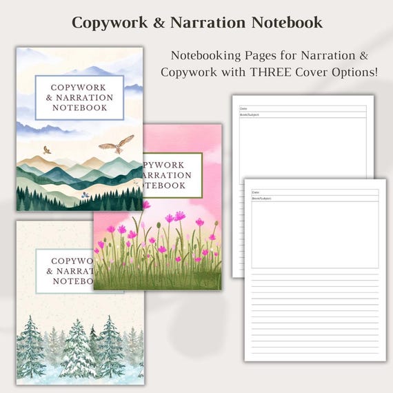 Copywork & Narration Notebook