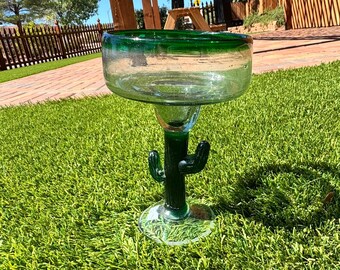 Copa de margarita de cactus de cristal Reg