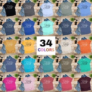Comfort Colors 1717 T-Shirt Mockup Bundle: 34 Garment-Dyed Flatlay Colors (Digital Download)