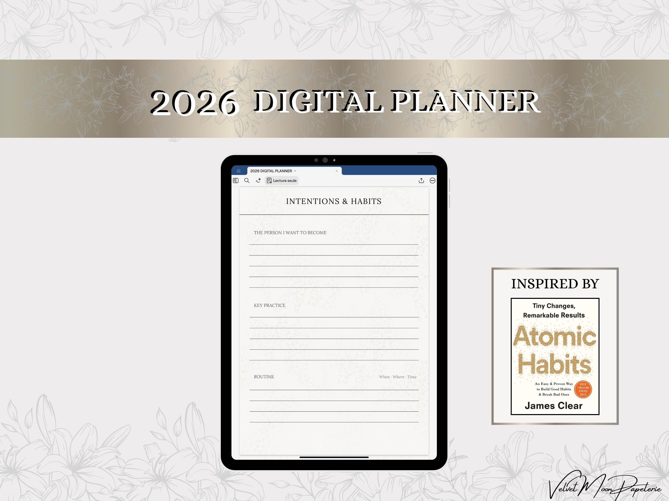 2026 Digital Planner for iPad (A4) - Goodnotes & PDF Apps - Hyperlinked ...