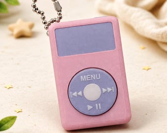 Llavero antiestrés estilo MP3 – Juguete con clic para aliviar el estrés – Juguete antiestrés con forma de reproductor de música retro – Juguete con clic satisfactorio