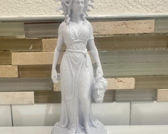 Medusa Statue Head Of Snakes 6” - Greek Goddess Mythology Sculpture Gothic Art Gorgon Home Decor Figurine