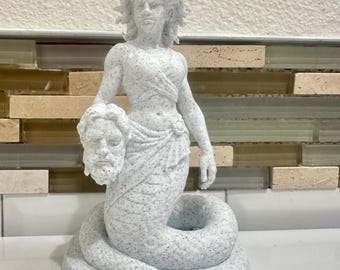 Medusa Statue Head Of Snakes 6” - Greek Goddess Mythology Sculpture Gothic Art Gorgon Home Decor Figurine
