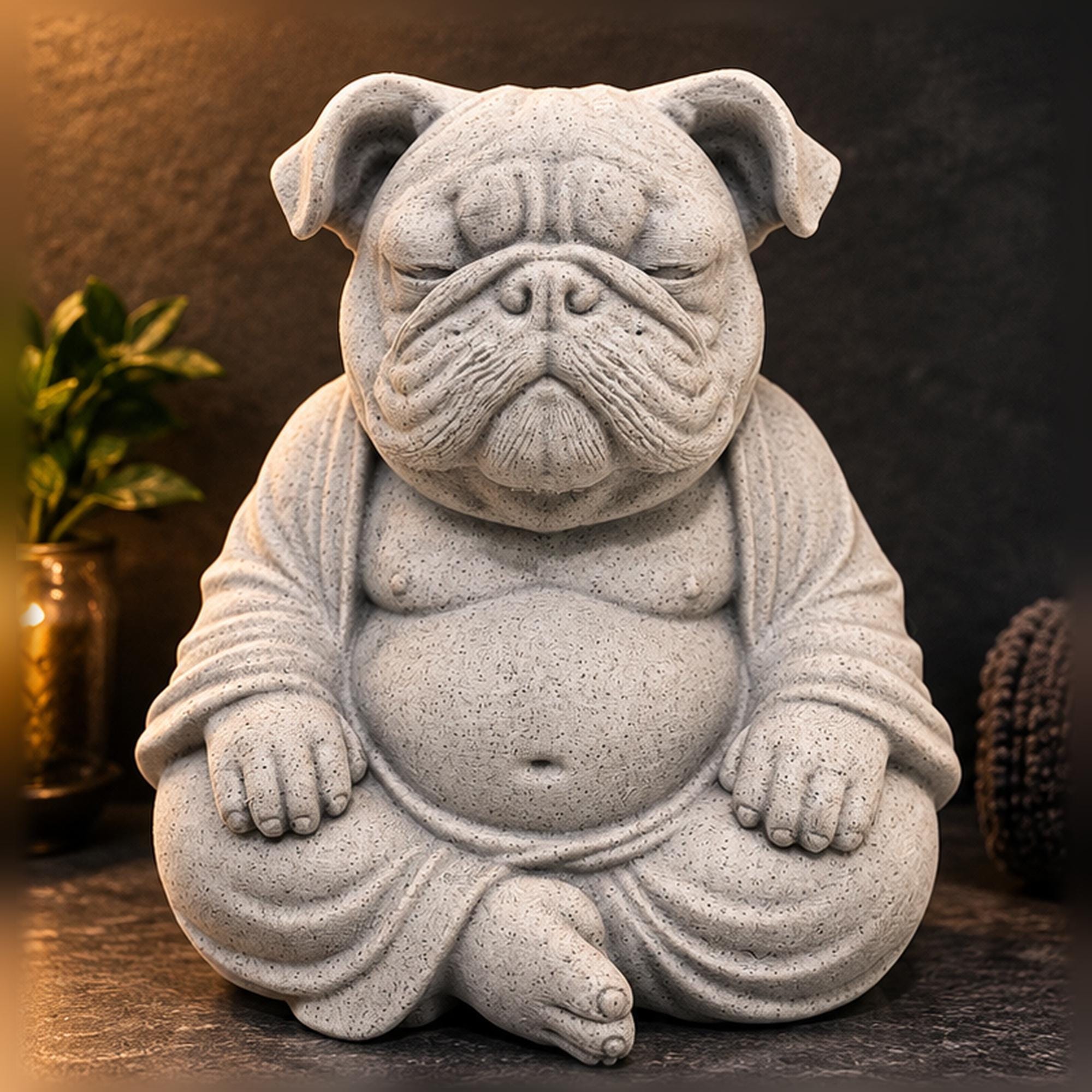 Bulldog Figurine - Etsy