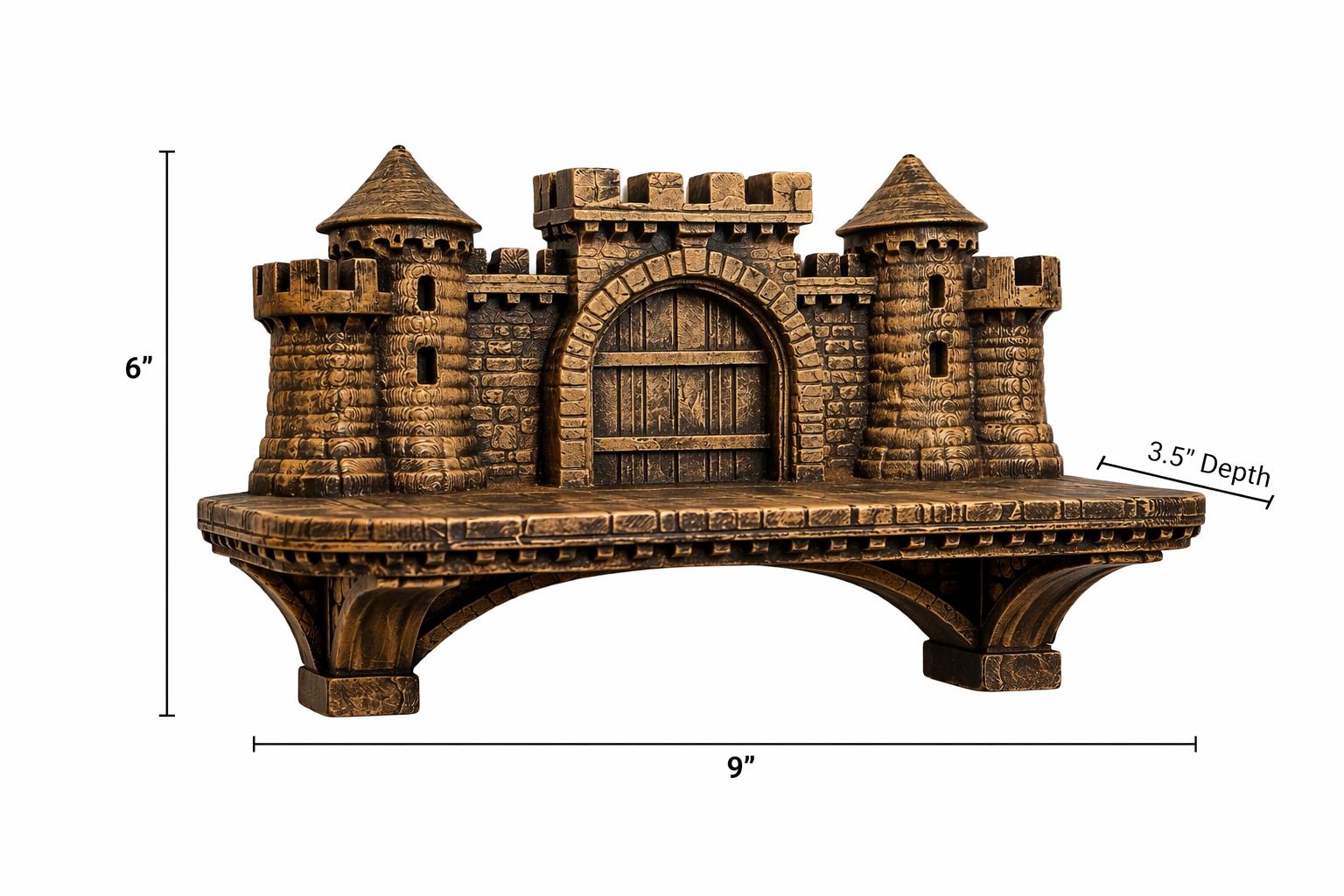 Medieval Castle Wall Shelf - Gothic Fantasy Shelf Decor - Castle Gate ...
