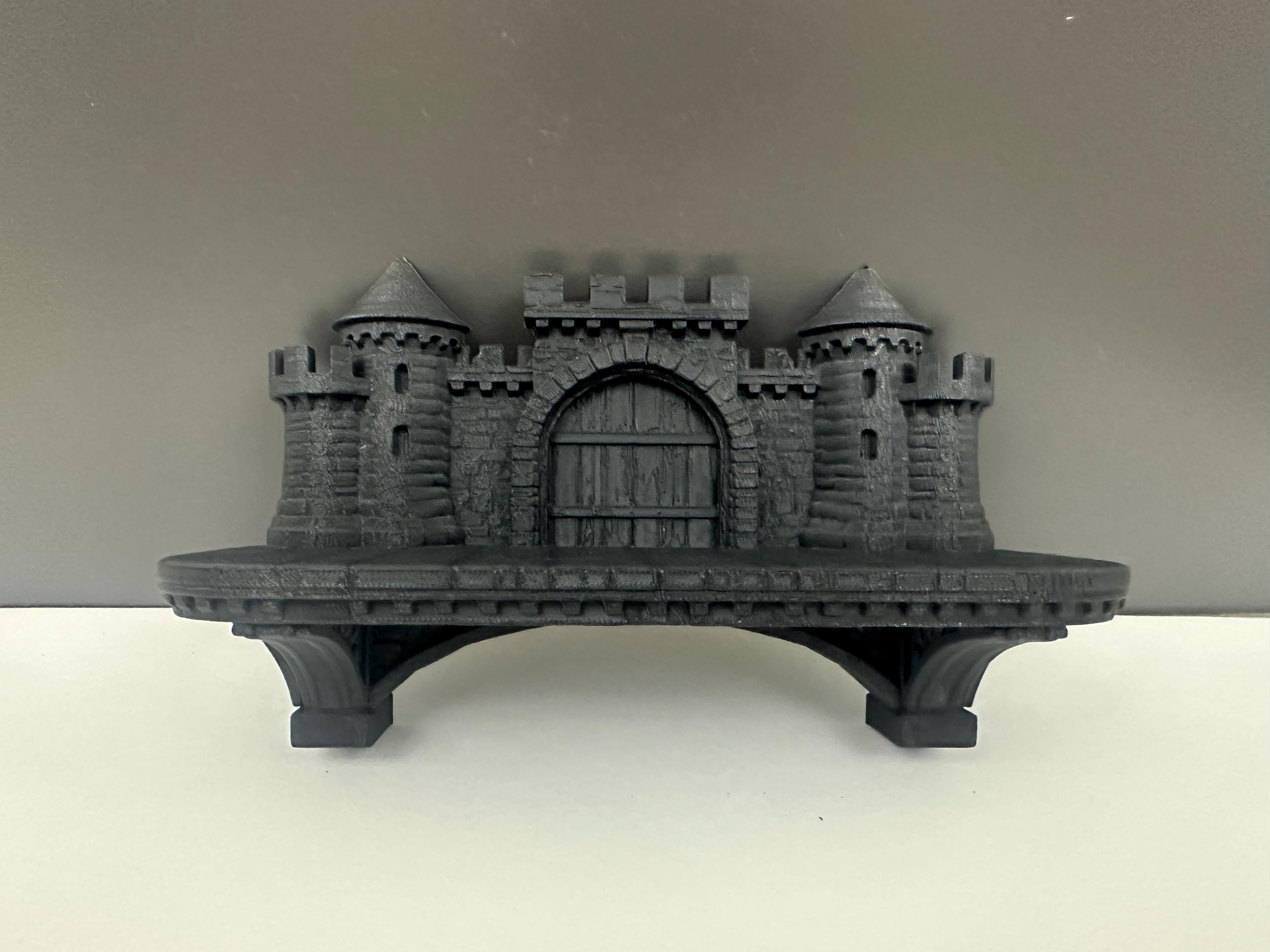 Medieval Castle Wall Shelf - Gothic Fantasy Shelf Decor - Castle Gate ...