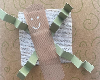 Get Well folded card with envelope - multiple variations available