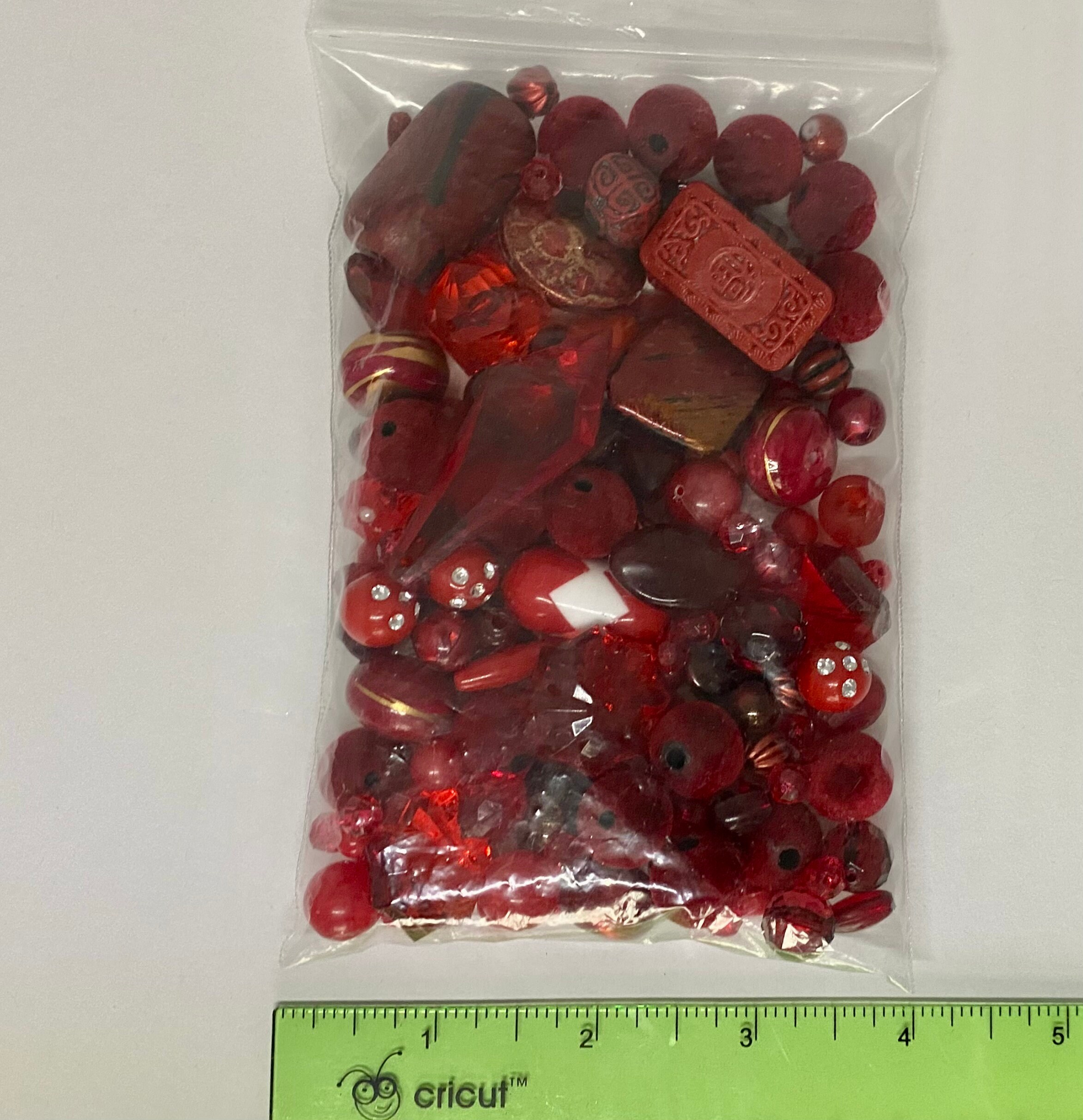 ACRYLIC Resin Plastic Textile MIX Beads 120 Grams 1/4 Etsy