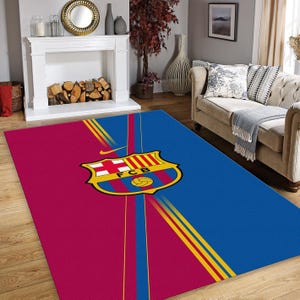 Barcelona Rug, Barca Rug, Football Team Rug, Soccer Rug, Champions Rug, Living Room Rug, Area Rug, Boyfriend Gift,Popular Rug,Anti-slip Rug