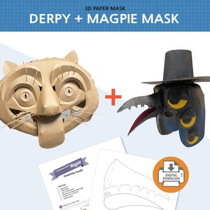 Tiger and Magpie Mask Template, Kpop Costume (Digital Download) image 15