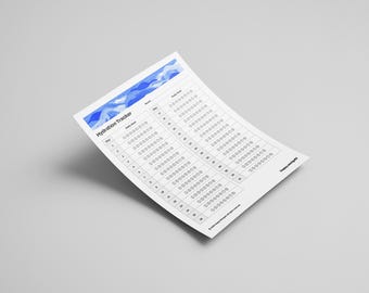 Hydration Tracker Printable/Digital PDF