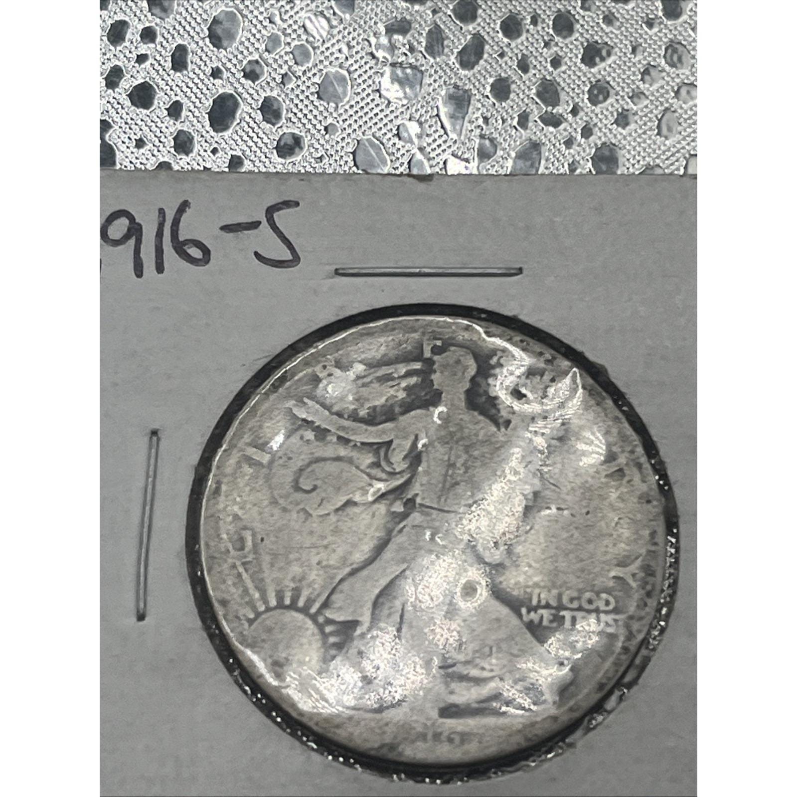1916 s walking half dollar - Etsy 日本
