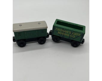 Tren de madera de Thomas y sus amigos - Vagón de carbón de la compañía minera Crovan's Gate Vagón de equipaje