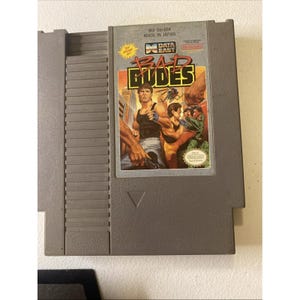 Bad Dudes ORIGINAL Classic video Game Nintendo System 1985 CARTRIDGE NES Sleeve image 1