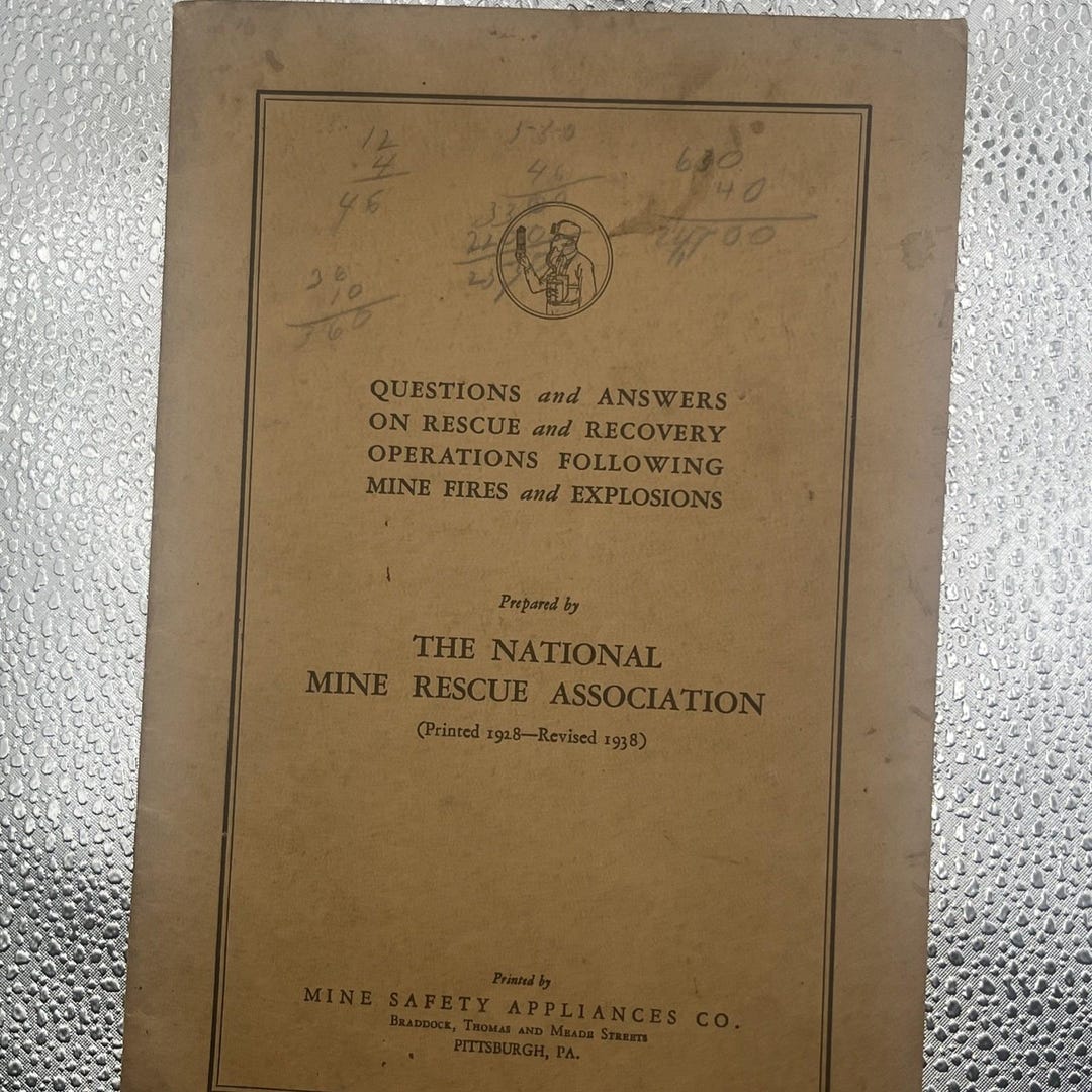 The National Mine Rescue Aasociation Questions and Answers - Etsy