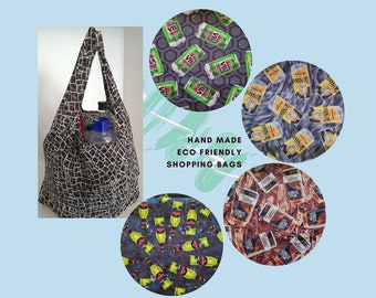 Alcohol themed shopping bag | Foldable bag | zero-waste bag | eco | shopping bag | grocery bag | fold bag | premium range