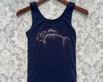Fishing Skeleton tank top