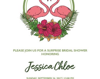 Flamingo Love Invitation