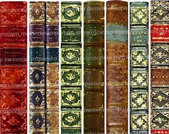 Bookmarks Antique Book Lover Library Paintings Printable Vintage Book  Marks Book Spine Digital Collage Sheet Instant Download 061