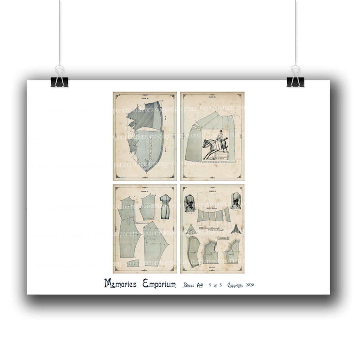 Fashion Dress Patterns 1800s Designs Drafting Antique Womens Etsy