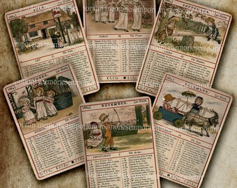 Old English Calendar - Etsy