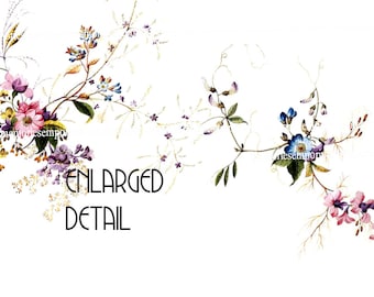 Floral Border Stationery Note Paper Weddings Engagements Invitations Printable Download Letter Correspondence Party Journal Flower Frame A14