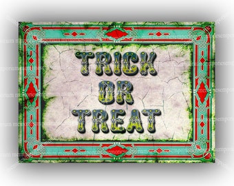 Trick or Treat Printable Download Halloween Party Supplies Digital Paper Download for DIY Party Favors Candy Tags Cards Labels Gift 683
