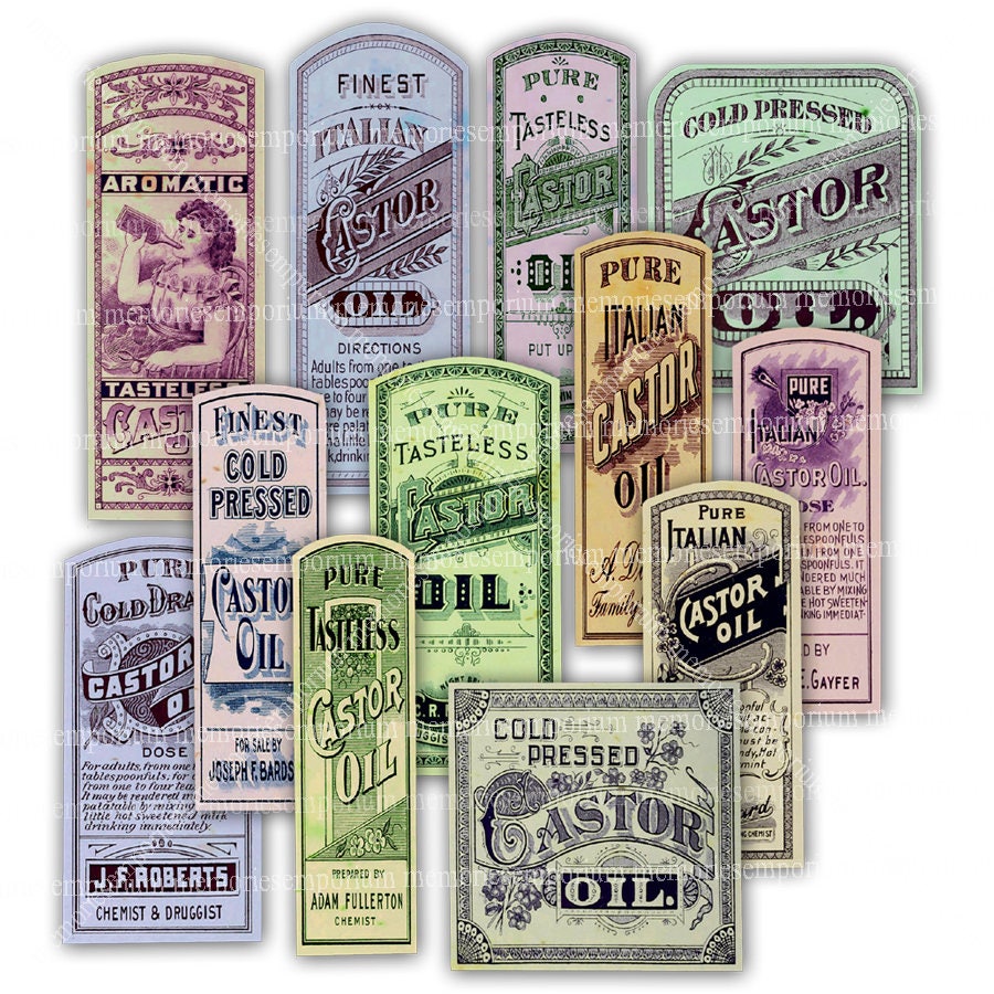 printable Old English Pharmacy labels instant digital download