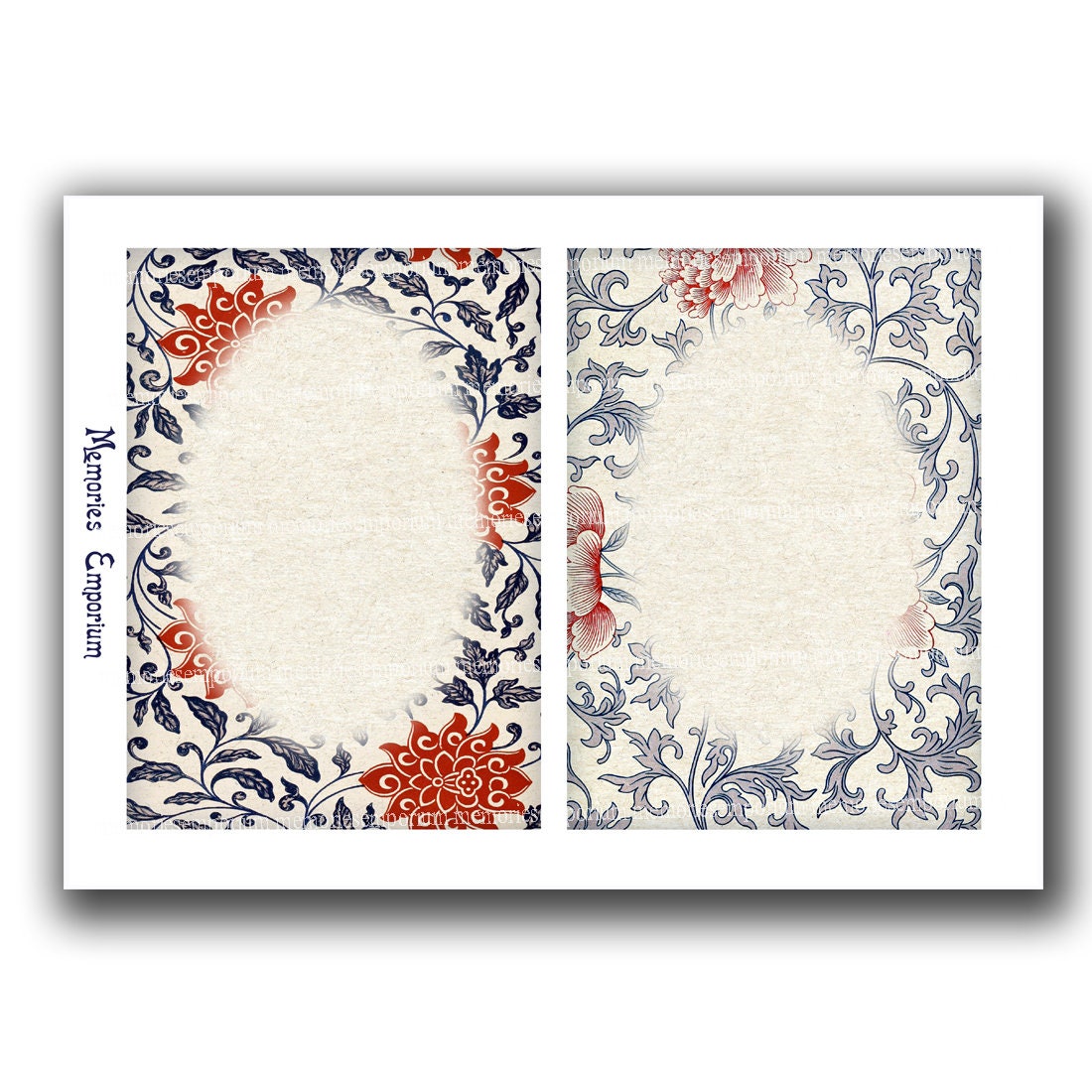 Chinese Asian Chinoiserie Journal Album Diary Pages Oriental Etsy UK