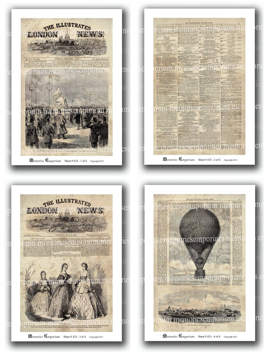 Newspapers Background Papers Illustrated London News Newsprint