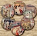 Paris Theater Nightclubs Cabaret Decoupage 2 inch Circles Antique Nightlife Buttons Magnets Compacts Digital Collage Sheet Download 231 