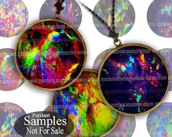 Opal Art Digital Paper Circles for Decoupage DIY Magnets Jewelry Pendants Printable Download Paper Bottlecaps 1 One Inch inchies 676