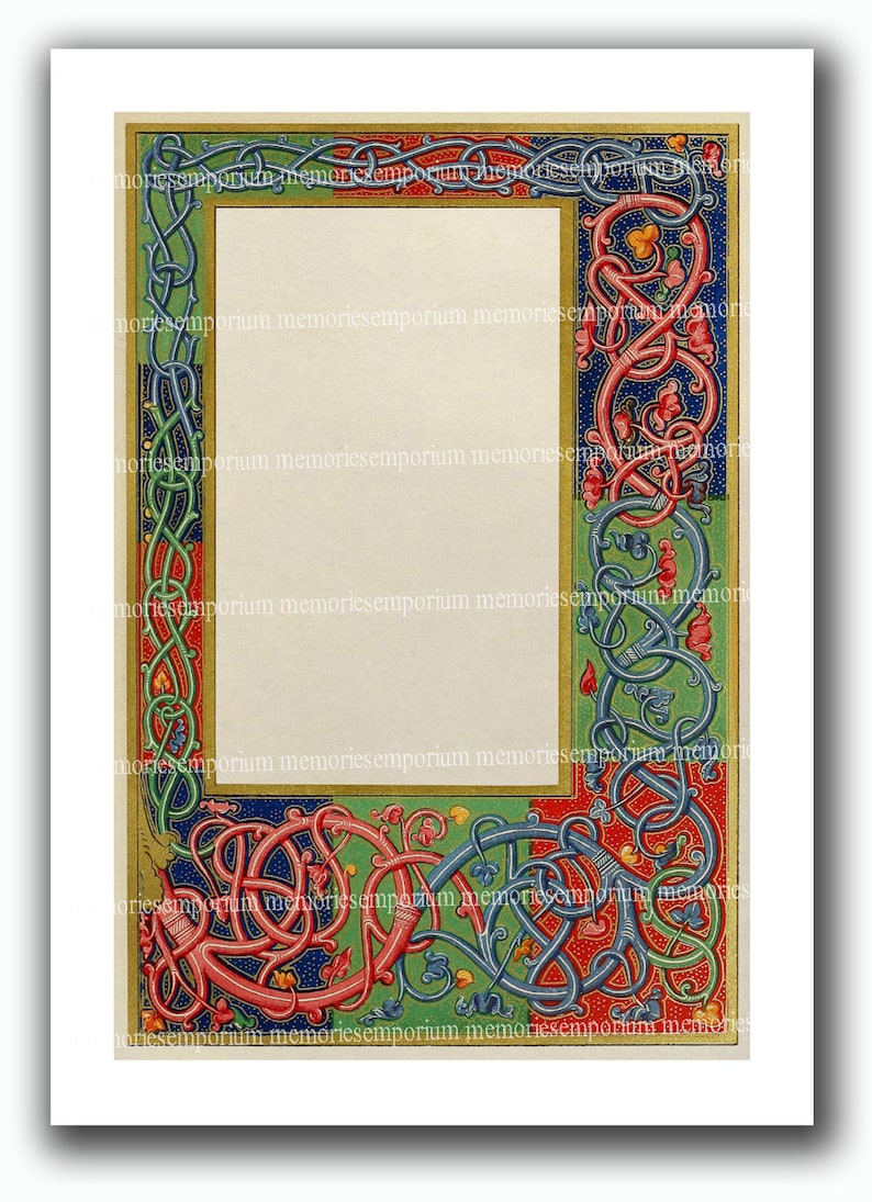 Medieval Florentine Wedding Stationery Page for Invitations Etsy